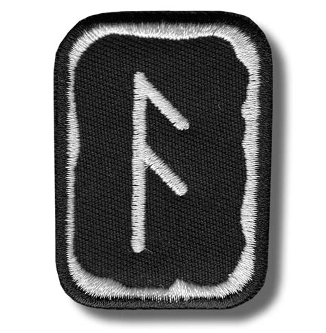 Ansuz rune - embroidered patch 4x5 CM | Patch-Shop.com