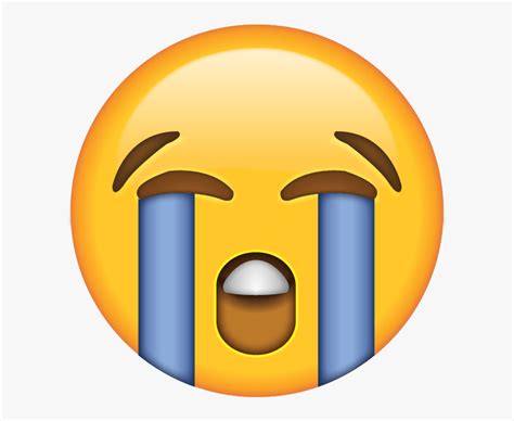 Face With Tears Of Joy Emoji Crying Laughter Sticker - Crying Emoji ...