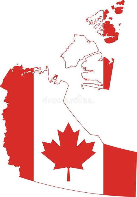 Flag Map of NORTHWEST TERRITORIES, CANADA Stock Vector - Illustration ...