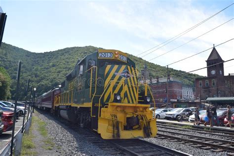 Jim Thorpe Pennsylvania Historic Town Train Station Editorial Stock ...