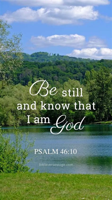 Still Waters Psalm 46:10 – Encouraging Bible Verses