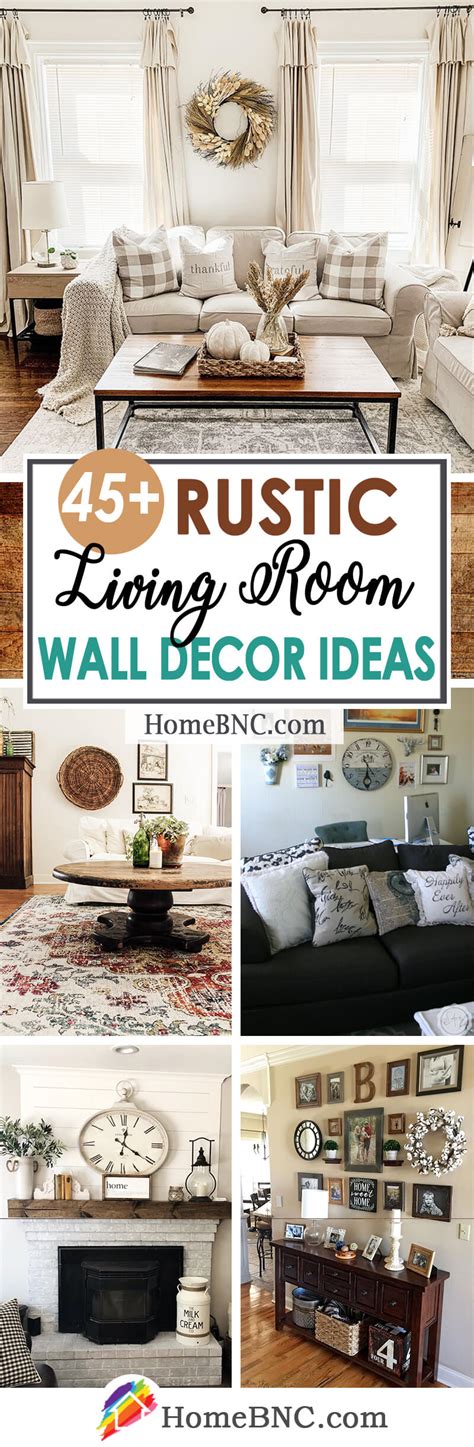 45+ Best Rustic Living Room Wall Decor Ideas and Designs for 2021