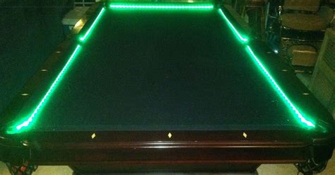 Bar Billiard Pool Table Bumper LED RGB Color Changing Lights Remote