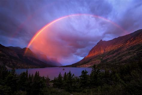 Download Cloud Landscape Nature Mountain Lake Rainbow HD Wallpaper