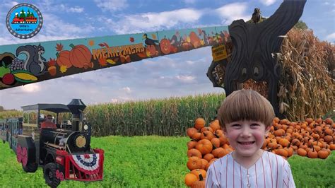 Corn Maze & Train Ride at Merrymead Farm | Learn Animals for Kids | Fall Fun with Ollie's ...