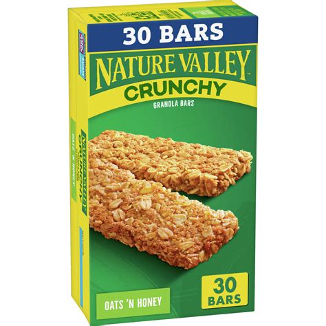 Nature Valley Crunchy Granola Bars, Oats n' Honey, Family Pack, 30 bars - Walmart.com