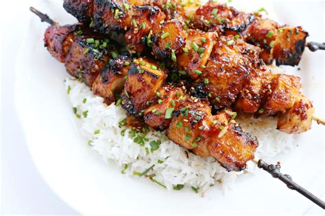 Easy Teriyaki Chicken Skewers - Classy Clutter