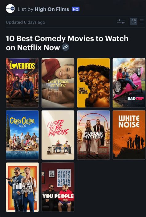 The best comedy movies on Netflix right now : r/Letterboxd