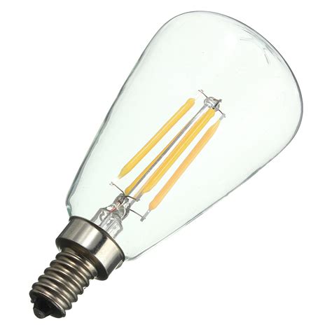 Retro E12 4W Edison Filament Bulb LED Warm White Pure White Light Lamp Candle AC 110V | Alexnld.com