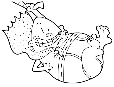 Captain Underpants Free Printable coloring page - Download, Print or Color Online for Free