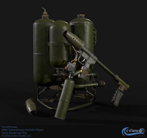 WWII M2-2 Flamethrower — polycount