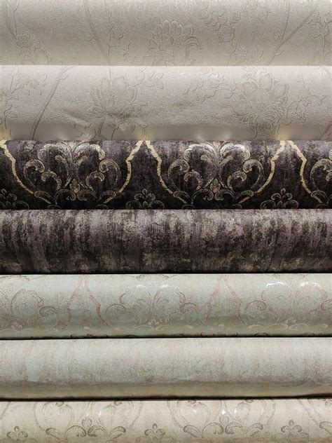 Several Types of Rolled Wallpaper Rolls for Sale Stock Image - Image of ...