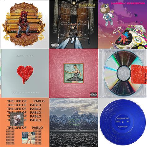 Kanye West albums except they're plastic wrapped because they are ...