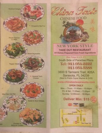 CHINA TASTE, Sarasota - 3800 S Tamiami Trl - Photos & Restaurant Reviews - Order Online Food ...