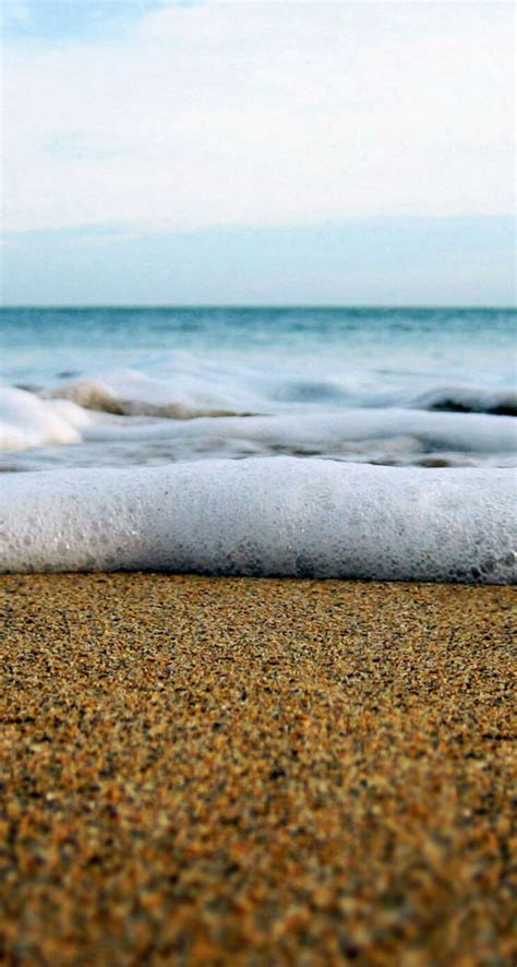 Beach Foam Water Sea - The iPhone Wallpapers