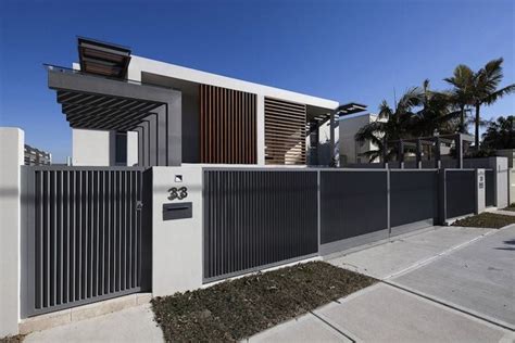 Black fence | Modern fence design, House gate design, Fence gate design