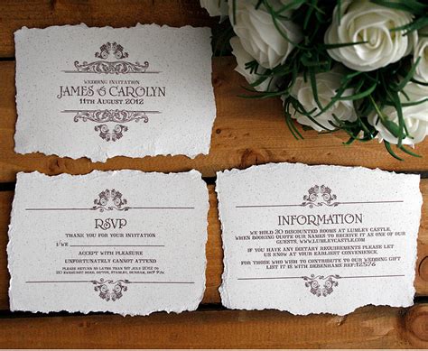 vintage style wedding invitation by solographic art | notonthehighstreet.com