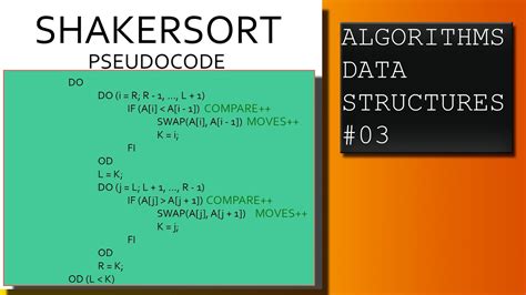 DATA STRUCTURES IN JAVA - Shaker Sort algorithm - YouTube