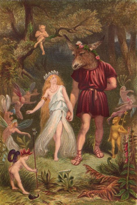 Titania and Bottom | Victorian Illustrated Shakespeare Archive