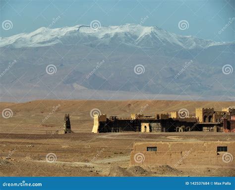 Mount Atlas the Highest in North Africa Viewed from Ouarzazate in Morocco Stock Photo - Image of ...