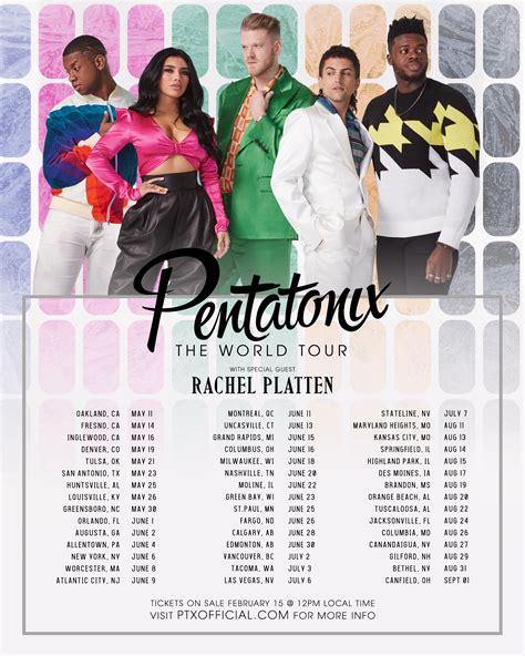 Pentatonix 2024 Tour Schedule - Alia Aprilette