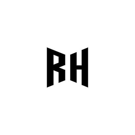 Premium Vector | RH logo vector