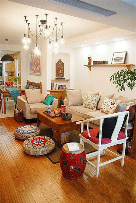 Top 35 Indian Living Room Designs with Various Cultures | HomeMydesign