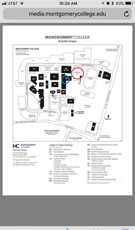 Mc Rockville Campus Map - Almeta Mallissa