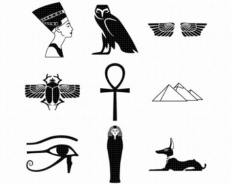 egyptian symbols SVG, egypt PNG, DXF, clipart, EPS, vector By CrafterOks | TheHungryJPEG