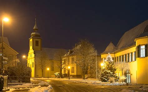 Free photo: winter night, city hall at night, christmas, night, winter ...