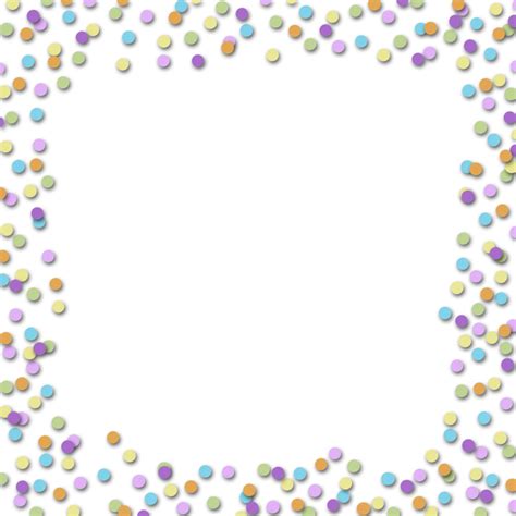 Free Confetti Border Transparent, Download Free Confetti Border Transparent png images, Free ...