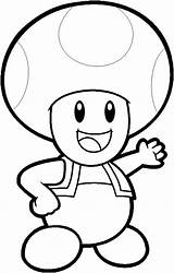 Mario Bros Toad Coloring Page  Free Printable Pages For Kids sketch template