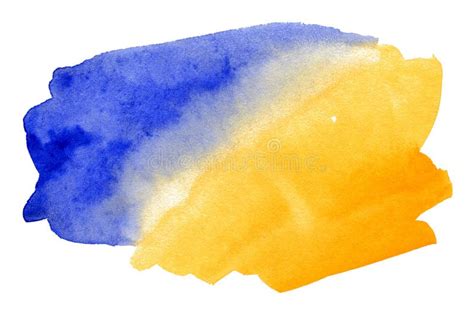 Abstract Blue and Yellow Watercolor Background for Text or Logo ...