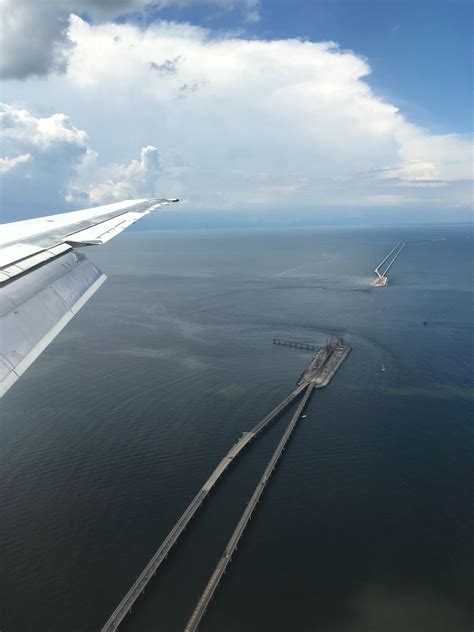 The largest bridge and tunnel in the world. The Chesapeake Bay Bridge–Tunnel. On my way into ...