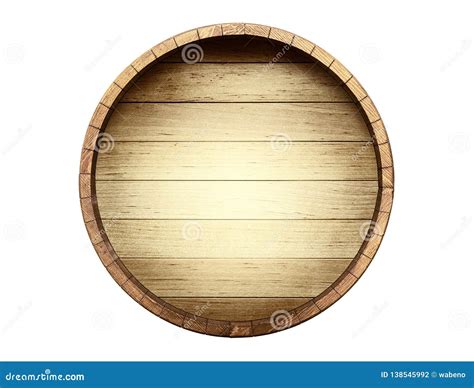 The Bottom of a Wine Barrel on a White Background Stock Photo - Image ...