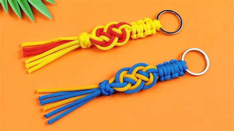 Super Easy Paracord Lanyard Keychain | How to make a Paracord Key Chain Handmade DIY Tutorial ...