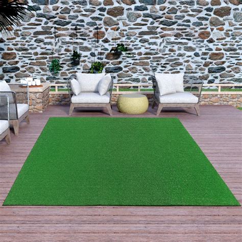 Ottomanson Evergreen Indoor/Outdoor Artificial Grass Turf Area Rug - Walmart.com - Walmart.com