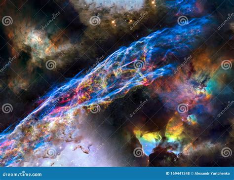 A Colourful Supernova Remnant Somewhere in Deep Space Stock Photo ...