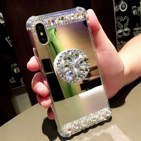 Diamond phone Case pop cover for iphone socket | Phone pop case holder ...