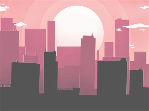 Sunset in city by Umesh Soni on Dribbble