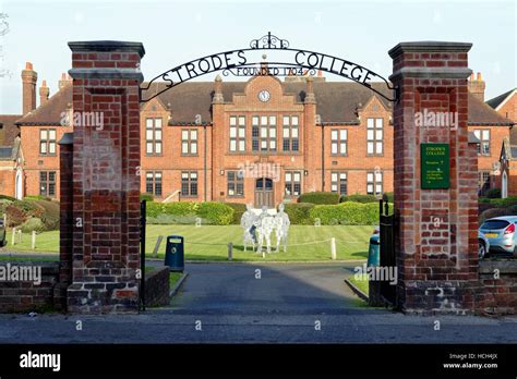 Entrance to Strodes College Egham Surrey UK Stock Photo - Alamy