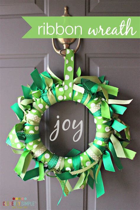 How To Make A Ribbon Wreath - Cleverly Simple® : Recipes & DIY From Our Farmhouse