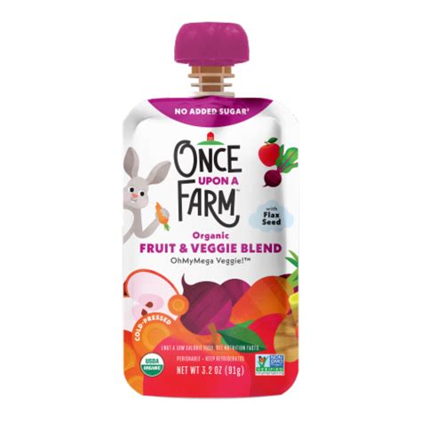 Once Upon a Farm™ Organic Fruit & Veggie Blend Pouch, 3.2 oz - QFC