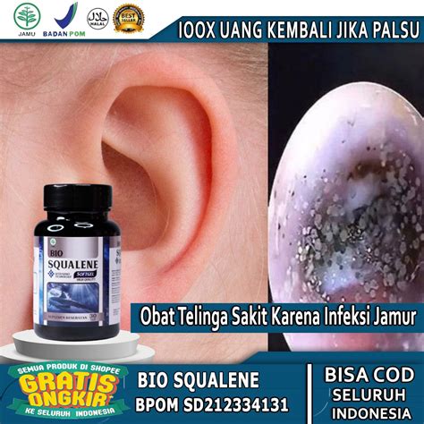 Jual Obat Telinga Sakit Karena Infeksi Jamur, Iritasi, Kemasukan Air, Kotoran - Gendang Telinga ...