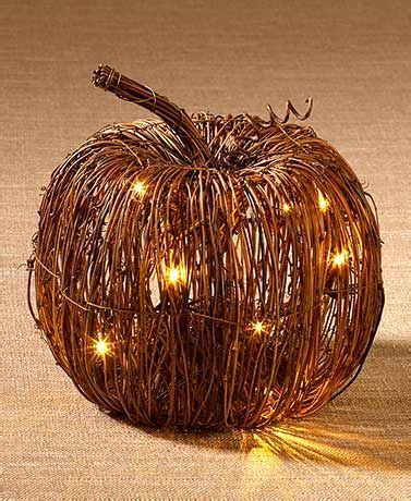 Lighted Grapevine Collection | Light up pumpkins, Rattan pumpkins ...