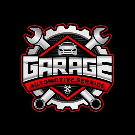 Premium Vector | Auto repair and Garage logo for automotive industry