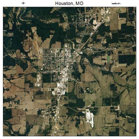 Aerial Photography Map of Houston, MO Missouri