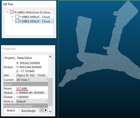 Solved: The large point data from Multibeam Echosounder, seven million eight hundred thousand ...