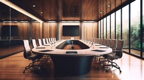 3d Rendering Of A Modern Conference Room With A Beautiful Boardroom ...