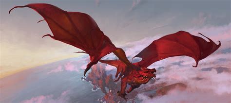 Fantasy Flying Dragon Art